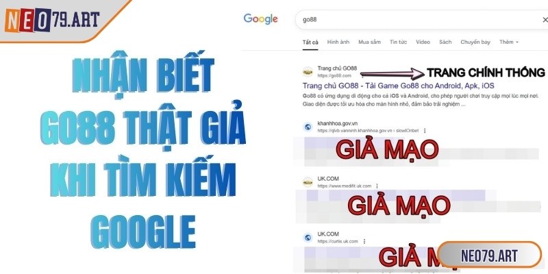 Go88 giả mạo là một hình thức lừa đảo phổ biến hiện nay